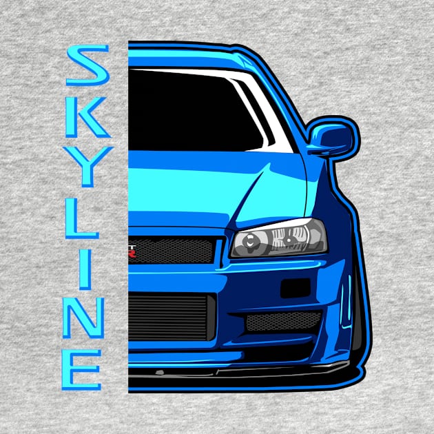 skyline r34 gtr godzilla jdm japan paul walker fast and furious by ASAKDESIGNS